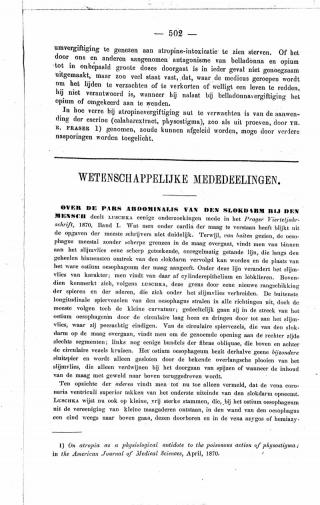 Eerste pagina van het artikel zoals het is gepubliceerd in het tijdschrift