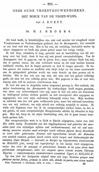 Eerste pagina van het artikel zoals het is gepubliceerd in het tijdschrift