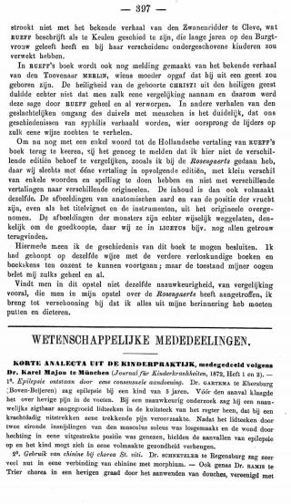 Eerste pagina van het artikel zoals het is gepubliceerd in het tijdschrift