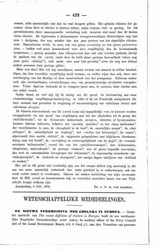 Eerste pagina van het artikel zoals het is gepubliceerd in het tijdschrift