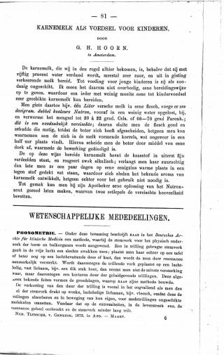 Eerste pagina van het artikel zoals het is gepubliceerd in het tijdschrift