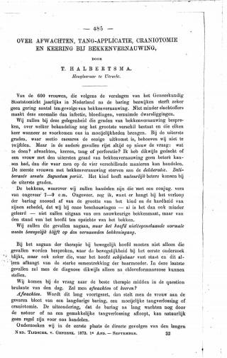 Eerste pagina van het artikel zoals het is gepubliceerd in het tijdschrift