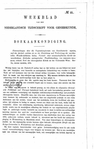 Eerste pagina van het artikel zoals het is gepubliceerd in het tijdschrift