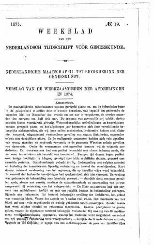 Eerste pagina van het artikel zoals het is gepubliceerd in het tijdschrift