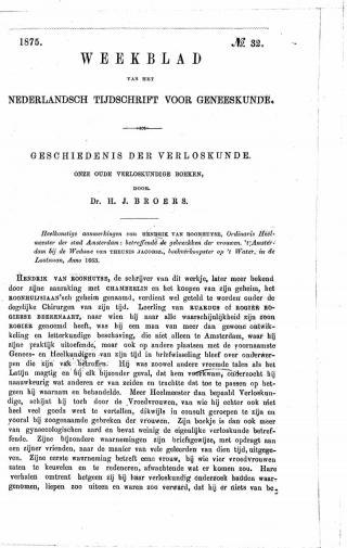 Eerste pagina van het artikel zoals het is gepubliceerd in het tijdschrift