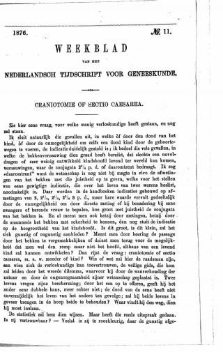 Eerste pagina van het artikel zoals het is gepubliceerd in het tijdschrift