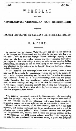 Eerste pagina van het artikel zoals het is gepubliceerd in het tijdschrift