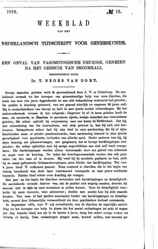 Eerste pagina van het artikel zoals het is gepubliceerd in het tijdschrift