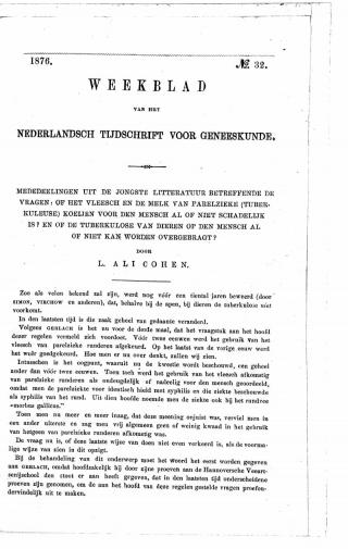 Eerste pagina van het artikel zoals het is gepubliceerd in het tijdschrift