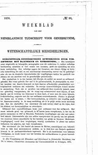 Eerste pagina van het artikel zoals het is gepubliceerd in het tijdschrift