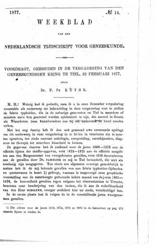 Eerste pagina van het artikel zoals het is gepubliceerd in het tijdschrift