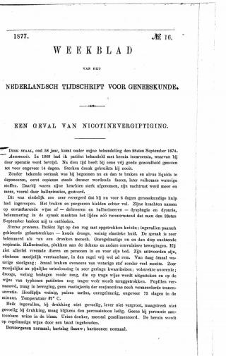 Eerste pagina van het artikel zoals het is gepubliceerd in het tijdschrift