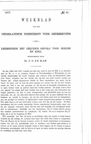 Eerste pagina van het artikel zoals het is gepubliceerd in het tijdschrift