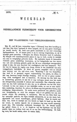 Eerste pagina van het artikel zoals het is gepubliceerd in het tijdschrift