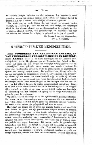 Eerste pagina van het artikel zoals het is gepubliceerd in het tijdschrift