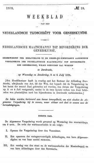 Eerste pagina van het artikel zoals het is gepubliceerd in het tijdschrift