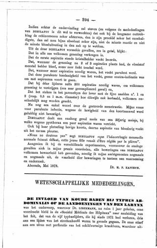 Eerste pagina van het artikel zoals het is gepubliceerd in het tijdschrift