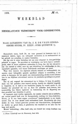 Eerste pagina van het artikel zoals het is gepubliceerd in het tijdschrift