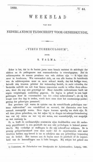 Eerste pagina van het artikel zoals het is gepubliceerd in het tijdschrift