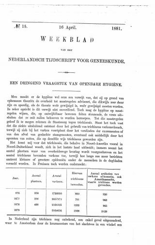 Eerste pagina van het artikel zoals het is gepubliceerd in het tijdschrift