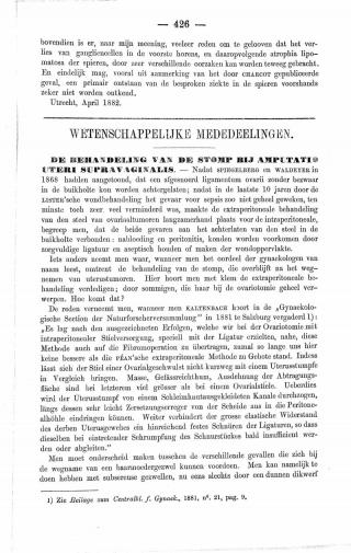 Eerste pagina van het artikel zoals het is gepubliceerd in het tijdschrift