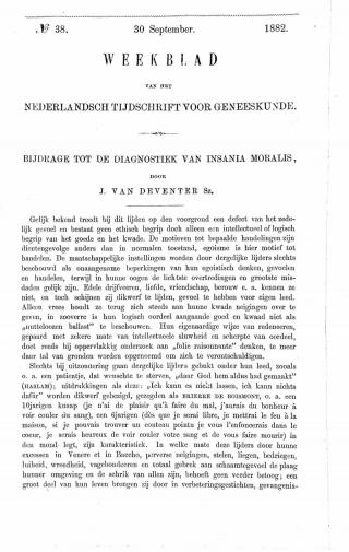 Eerste pagina van het artikel zoals het is gepubliceerd in het tijdschrift