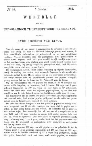 Eerste pagina van het artikel zoals het is gepubliceerd in het tijdschrift