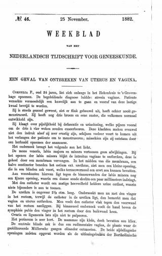 Eerste pagina van het artikel zoals het is gepubliceerd in het tijdschrift