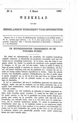 Eerste pagina van het artikel zoals het is gepubliceerd in het tijdschrift