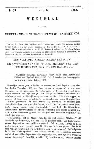 Eerste pagina van het artikel zoals het is gepubliceerd in het tijdschrift