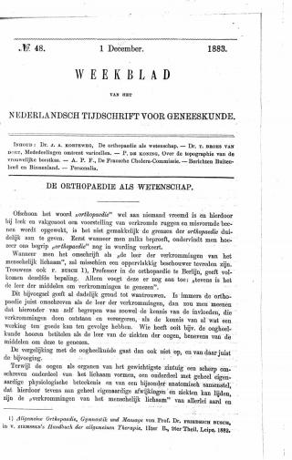 Eerste pagina van het artikel zoals het is gepubliceerd in het tijdschrift