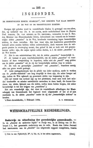 Eerste pagina van het artikel zoals het is gepubliceerd in het tijdschrift