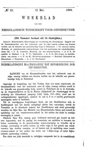 Eerste pagina van het artikel zoals het is gepubliceerd in het tijdschrift