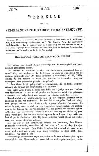 Eerste pagina van het artikel zoals het is gepubliceerd in het tijdschrift