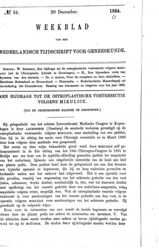 Eerste pagina van het artikel zoals het is gepubliceerd in het tijdschrift