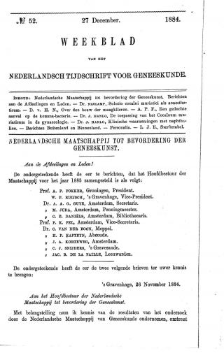 Eerste pagina van het artikel zoals het is gepubliceerd in het tijdschrift