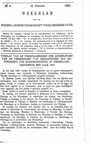 Eerste pagina van het artikel zoals het is gepubliceerd in het tijdschrift