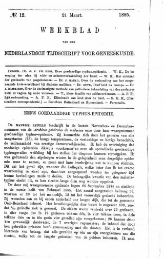 Eerste pagina van het artikel zoals het is gepubliceerd in het tijdschrift