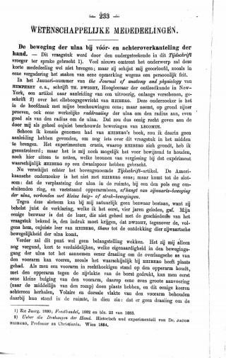 Eerste pagina van het artikel zoals het is gepubliceerd in het tijdschrift