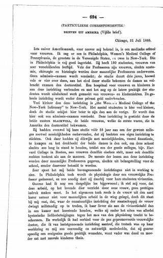 Eerste pagina van het artikel zoals het is gepubliceerd in het tijdschrift