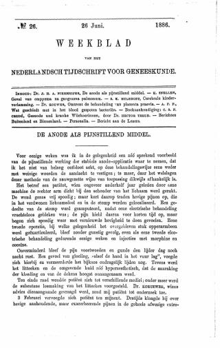 Eerste pagina van het artikel zoals het is gepubliceerd in het tijdschrift