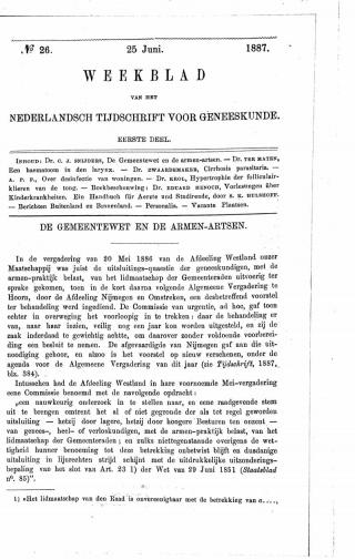 Eerste pagina van het artikel zoals het is gepubliceerd in het tijdschrift