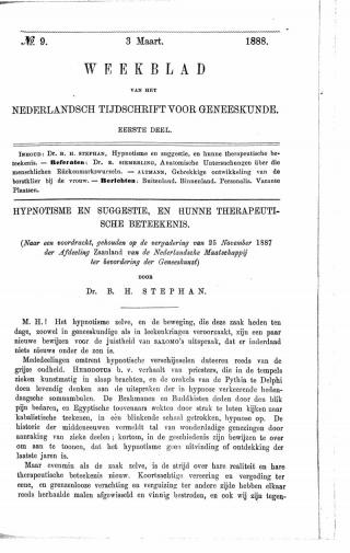 Eerste pagina van het artikel zoals het is gepubliceerd in het tijdschrift