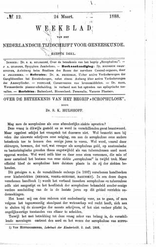 Eerste pagina van het artikel zoals het is gepubliceerd in het tijdschrift