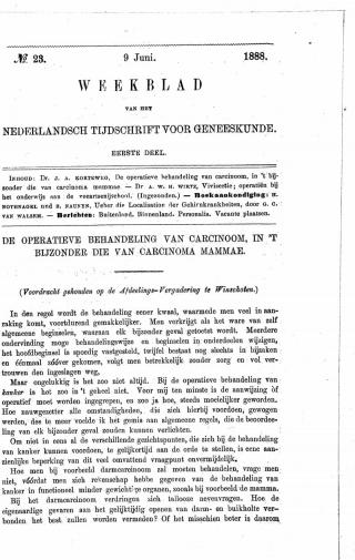 Eerste pagina van het artikel zoals het is gepubliceerd in het tijdschrift