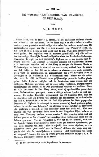 Eerste pagina van het artikel zoals het is gepubliceerd in het tijdschrift