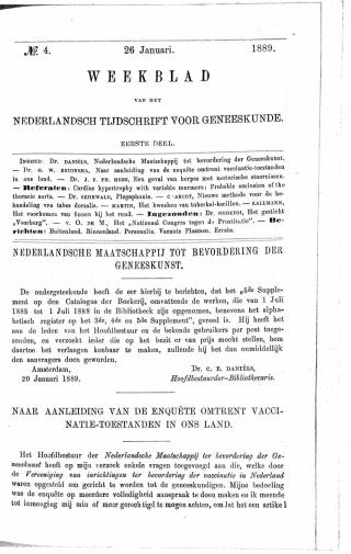 Eerste pagina van het artikel zoals het is gepubliceerd in het tijdschrift