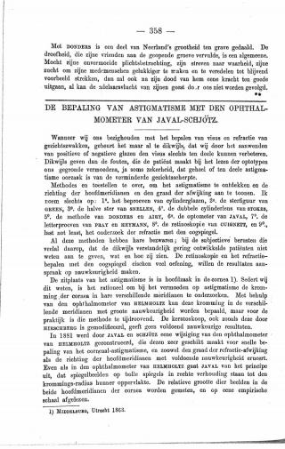 Eerste pagina van het artikel zoals het is gepubliceerd in het tijdschrift