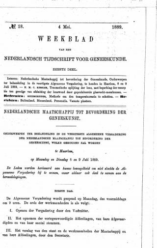 Eerste pagina van het artikel zoals het is gepubliceerd in het tijdschrift