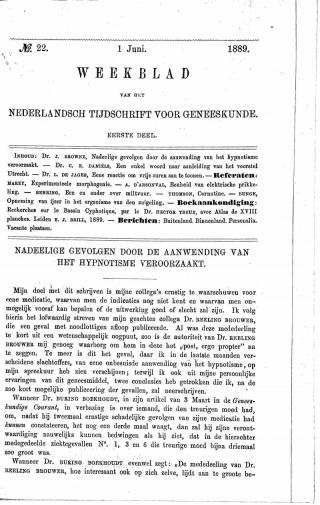 Eerste pagina van het artikel zoals het is gepubliceerd in het tijdschrift
